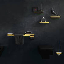 Щітка для унітазу Axor Universal Softsquare 42835950 латунь матовий, фото №3