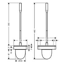 Щітка для унітазу Axor Universal Softsquare 42835950 латунь матовий, фото №2