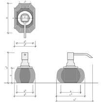 Дозатор для жидкого мыла Decor Walther Kristall KR SSP 0924296 английский зеленый/хром, фото №2
