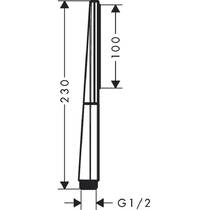 Ручний душ Hansgrohe Rainfinity 100 1jet 26866670 чорний матовий, фото №2