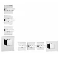 Смеситель скрытого монтажа для душа Bossini Rectangular Z033205 030 с термостатом, хром, фото №3