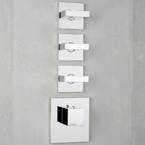 Смеситель скрытого монтажа для душа Bossini Rectangular Z033205 030 с термостатом, хром, фото №1