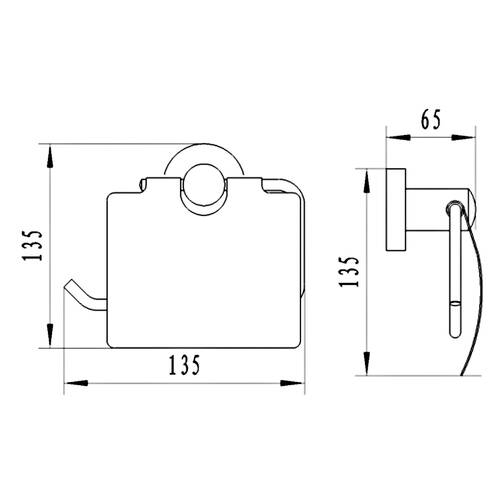 Держатель для туалетной бумаги Genwec Italica series GW05 05 06 02 с крышкой, хром, фото 2