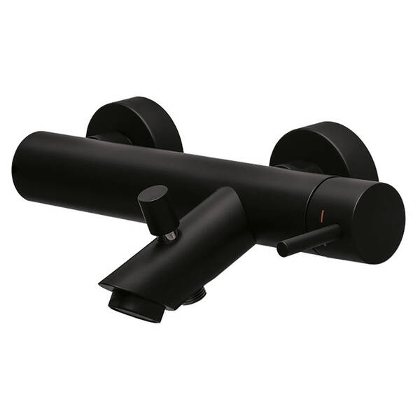 Смеситель для ванны Paffoni Light LIG 023 NO с ручным душем, черный, фото 2