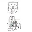 Смеситель скрытого монтажа для ванны/душа Zucchetti Brim ZBR127, фото 2