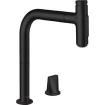 Смеситель для кухни Hansgrohe Metris Select M71 73818670 черный матовый, фото №1