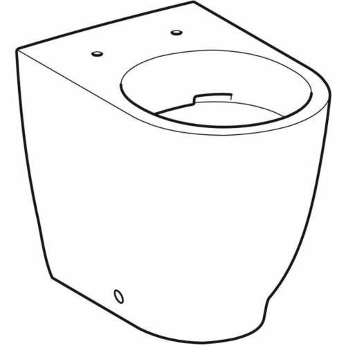 Унітаз підлоговий Geberit Acanto 500.602.01.2 Rimfree безобідковий, фото 2