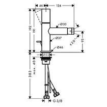 Змішувач для біде Axor Uno 45200260 хром матовий, фото №2