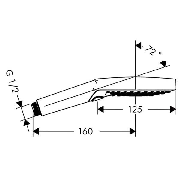 Ручной душ Axor ShowerSolutions 26050260 хром матовый, фото 2