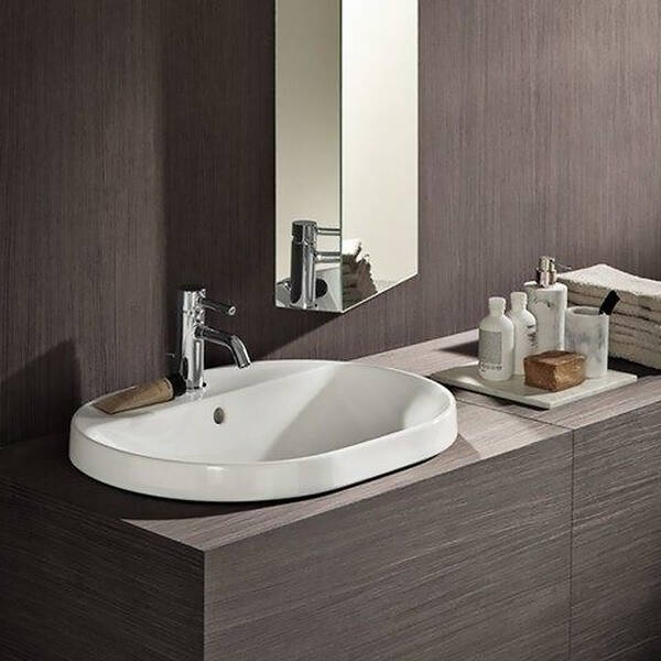 Раковина Geberit VariForm 500.733.01.2 врізна у стільницю, фото 5