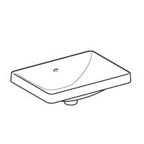 Раковина Geberit VariForm 500.737.01.2 врезная в столешницу, фото №2