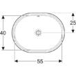 Раковина Geberit VariForm 500.757.01.2 62,5 см врезная, фото 3