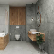Керамограніт Opoczno Pl+ Newstone Grey Lappato 59,8x119,8 см, фото №2