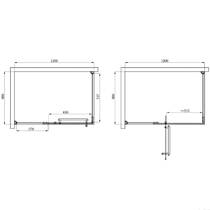 Душові двері Devit Comfort FEN2323 68х190 см, фото №2