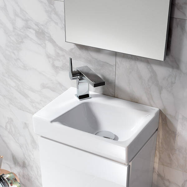 Раковина Geberit Xeno2 500.528.01.1, 40 см без переливу, KeraTect, колір білий глянець, фото 6