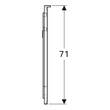 Зеркало Geberit Xeno2 500.521.00.1 с LED-подсветкой 600х710 мм, фото 5