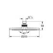 Верхний душ GROHE New Tempesta Cosmopolitan 27541001 200 мм, фото 3