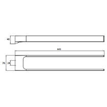 Тримач для рушників Emco Art 1650 001 45 подвійний, хром, фото №3