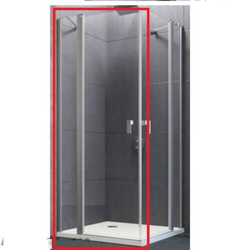 Душові двері Huppe Design pure 8P0702.092.321 100х190 см розпашні реверсивні, фото 1