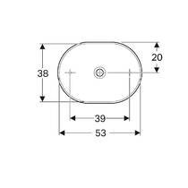 Раковина Geberit VariForm 500.774.01.2 на столешницу, фото №3
