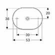 Раковина Geberit VariForm 500.774.01.2 на столешницу, фото 2