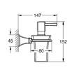 Дозатор для рідкого мила Grohe Grandera 40627IG0 з тримачем, хром/золото, фото 2
