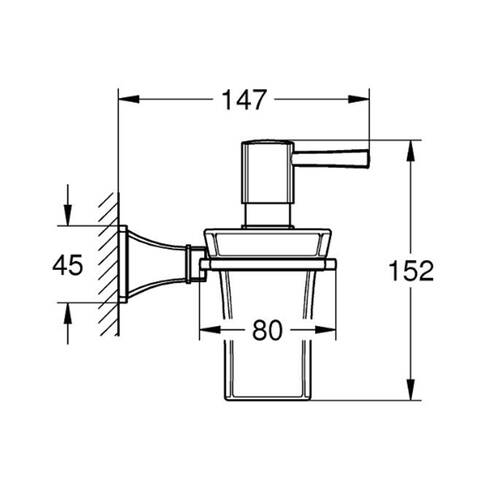 Дозатор для рідкого мила Grohe Grandera 40627IG0 з тримачем, хром/золото, фото 2