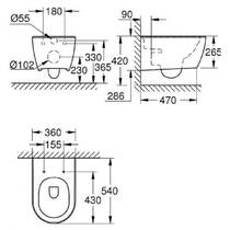 Унитаз подвесной Grohe Essence 3957100H, фото №2