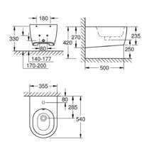 Биде подвесное Grohe Essence 3957400H с покрытием PureGuard, фото №2