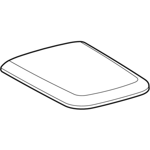 571910000  iCon Square Сидіння з кришкою для унітаза, дюропластове, металеві петлі, із Soft-close, колір білий