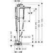 Смеситель для ванны Hansgrohe Metropol 32532670 напольный, черный матовый, фото 2