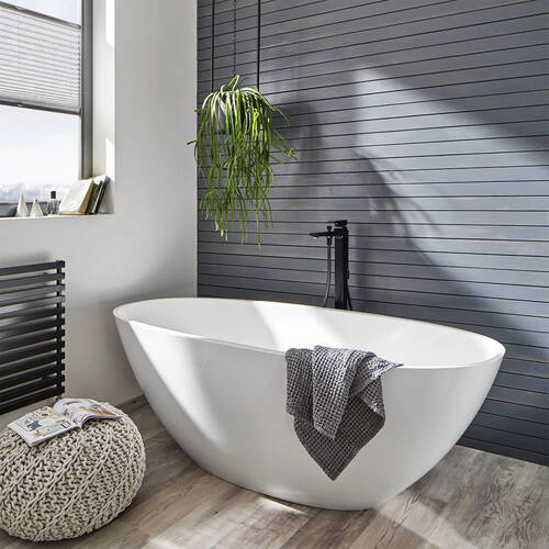 Смеситель для ванны Hansgrohe Metropol 32532670 напольный, черный матовый, фото 3