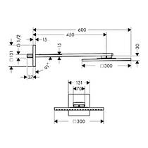 Верхний душ Axor ShowerSolutions 35314000 хром, фото №2