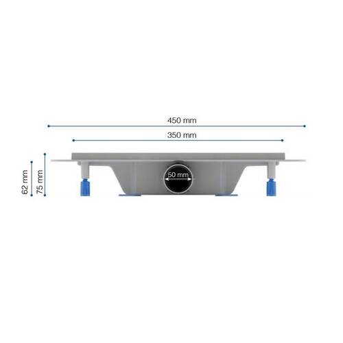 Душовий трап Styron STY-MM з решіткою Медіум кутовий, фото 3
