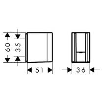 Держатель ручного душа Axor One 45721260 матовый хром, фото №2