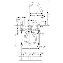 Змішувач для раковини Axor Citterio M 34133260 хром матовий, фото №2