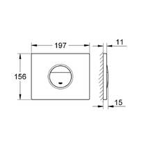 Клавіша змиву Grohe Nova Cosmopolitan 38765P00 хром матовий, фото №3