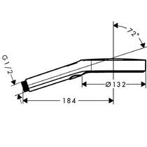 Ручний душ Hansgrohe Rainfinity 130 3jet 26864340 хром чорний матовий, фото №2