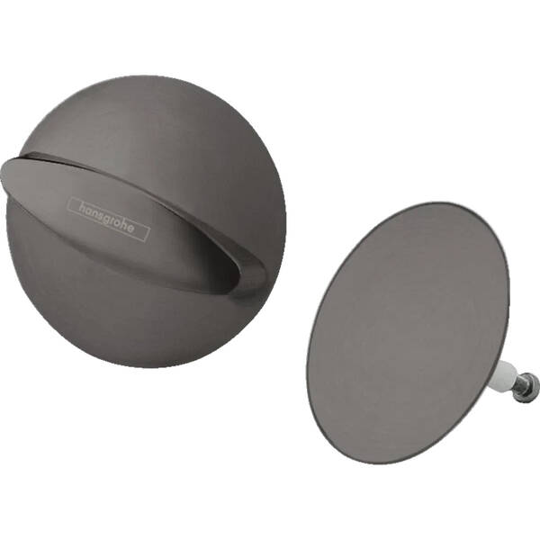 Накладка на сифон для ванни Hansgrohe Flexaplus 58185340 чорний хром, фото 1