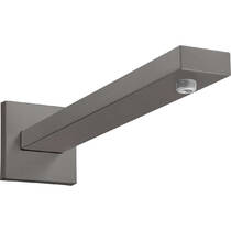 Тримач верхнього душу Hansgrohe 27694340 39 см настінний, чорний матовий хром, фото №1