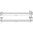 Тримач для рушників Hansgrohe Logis Universal 41716000 хром, фото 2
