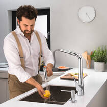 Смеситель для кухни Hansgrohe Metris Select M71 73816000 хром, фото №3