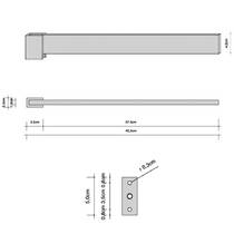 Тримач для рушників Decor Walther Brick BK HTH1 0590400 хром, фото №2