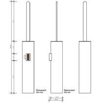 Щітка для унітаза Decor Walther Tube TB WBG 0542300 хром, фото №2