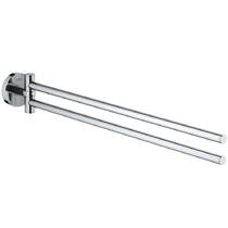 Держатель для полотенец Grohe Essentials 40371001 двойной динамический, хром, фото №1