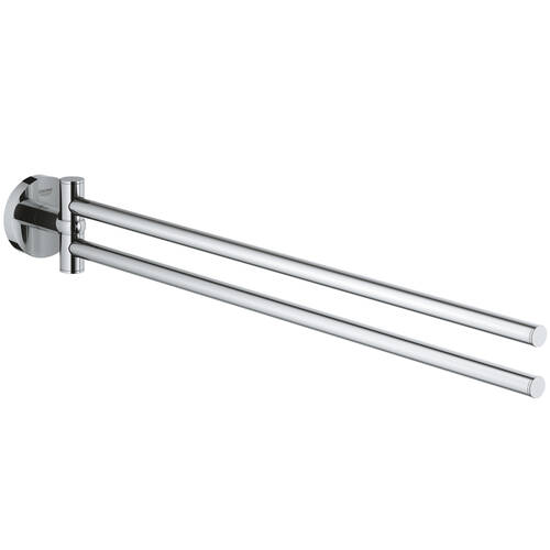 Тримач для рушників Grohe Essentials 40371001 подвійний динамічний, хром, фото 1