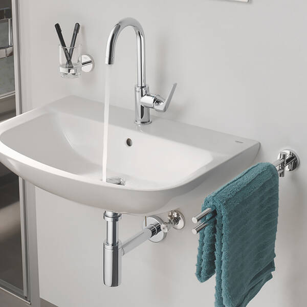 Тримач для рушників Grohe Essentials 40371001 подвійний динамічний, хром, фото 3