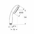 Ручний душ Grohe New Tempesta 100 27852001, фото 3