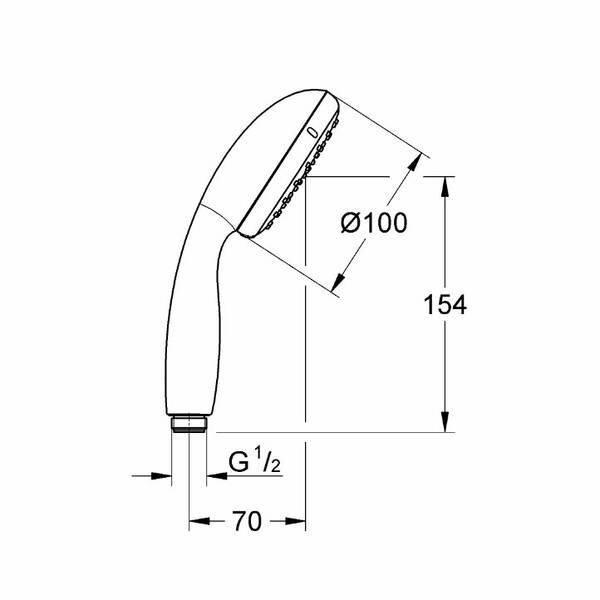 Ручний душ Grohe New Tempesta 100 27852001, фото 3