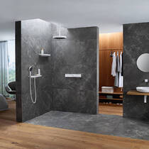 Змішувач прихованого монтажу для душу Hansgrohe RainSelect 15381700 з термостатом, на 3 функції, білий матовий, фото №3
